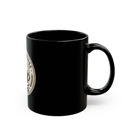 Coffee House Logo Mug | Black Ceramic Coffee Mug 11oz or 15oz