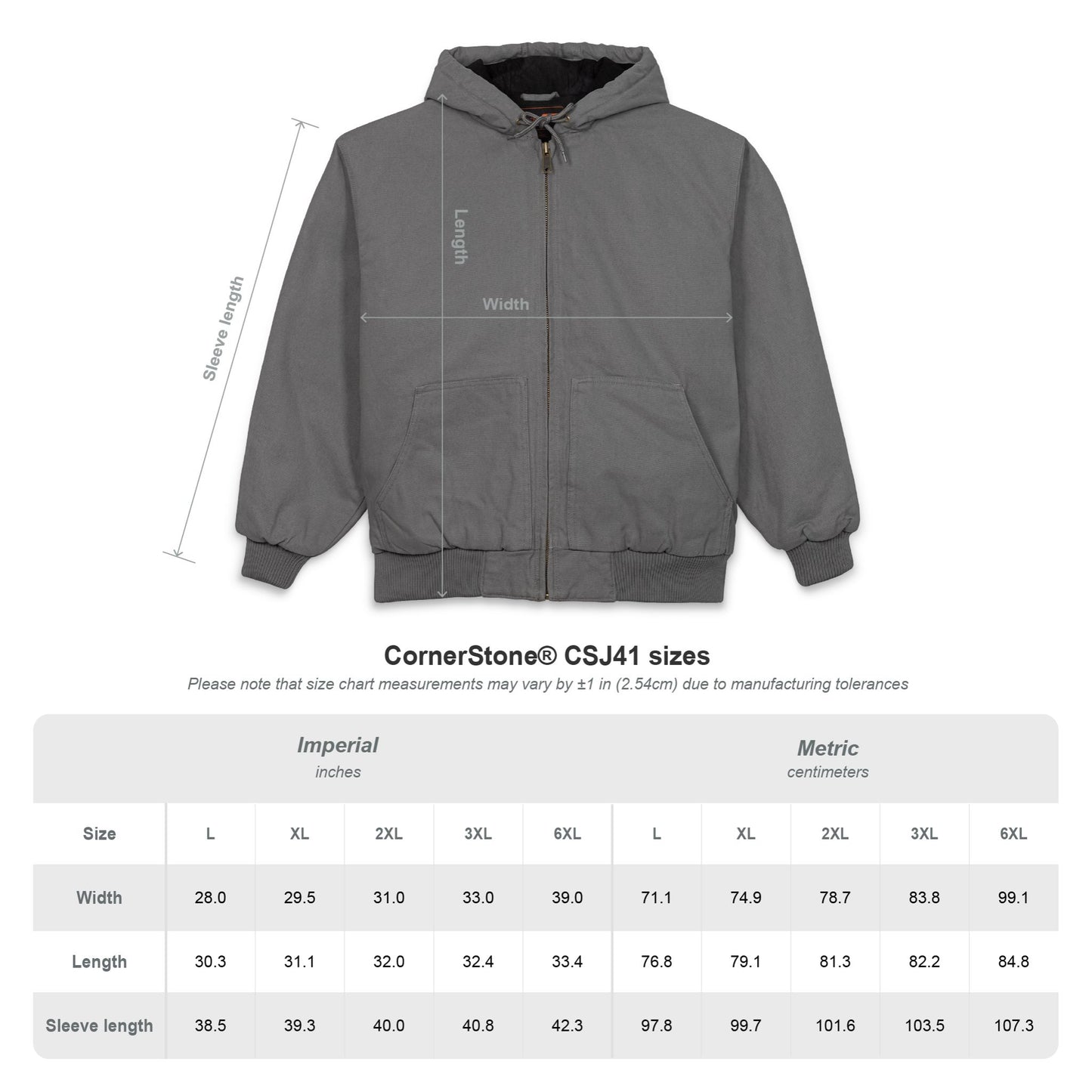 Men's Embroidered Hooded Work Jacket – Small Chest Galaxy Emblem