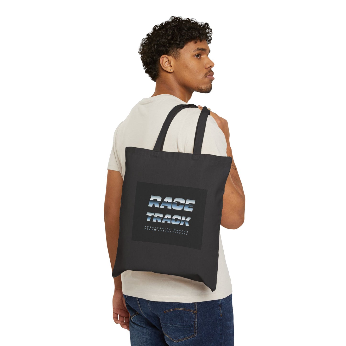 Warped Checker Print Tote | dizzy checker pattern, mod graphic