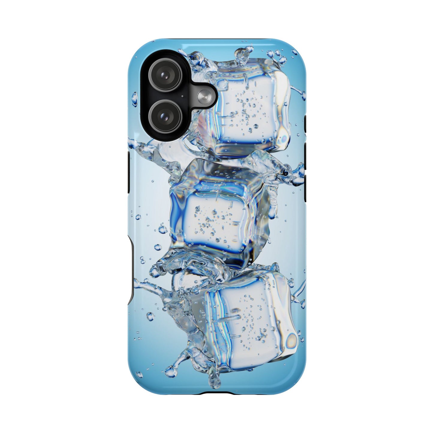 Ice Cubes Splash Magnetic Impact Phone Case — Cool Water Design