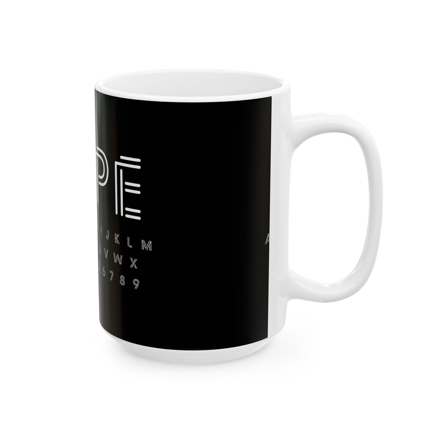 HYPE neon alphabet mug | Ceramic Mug