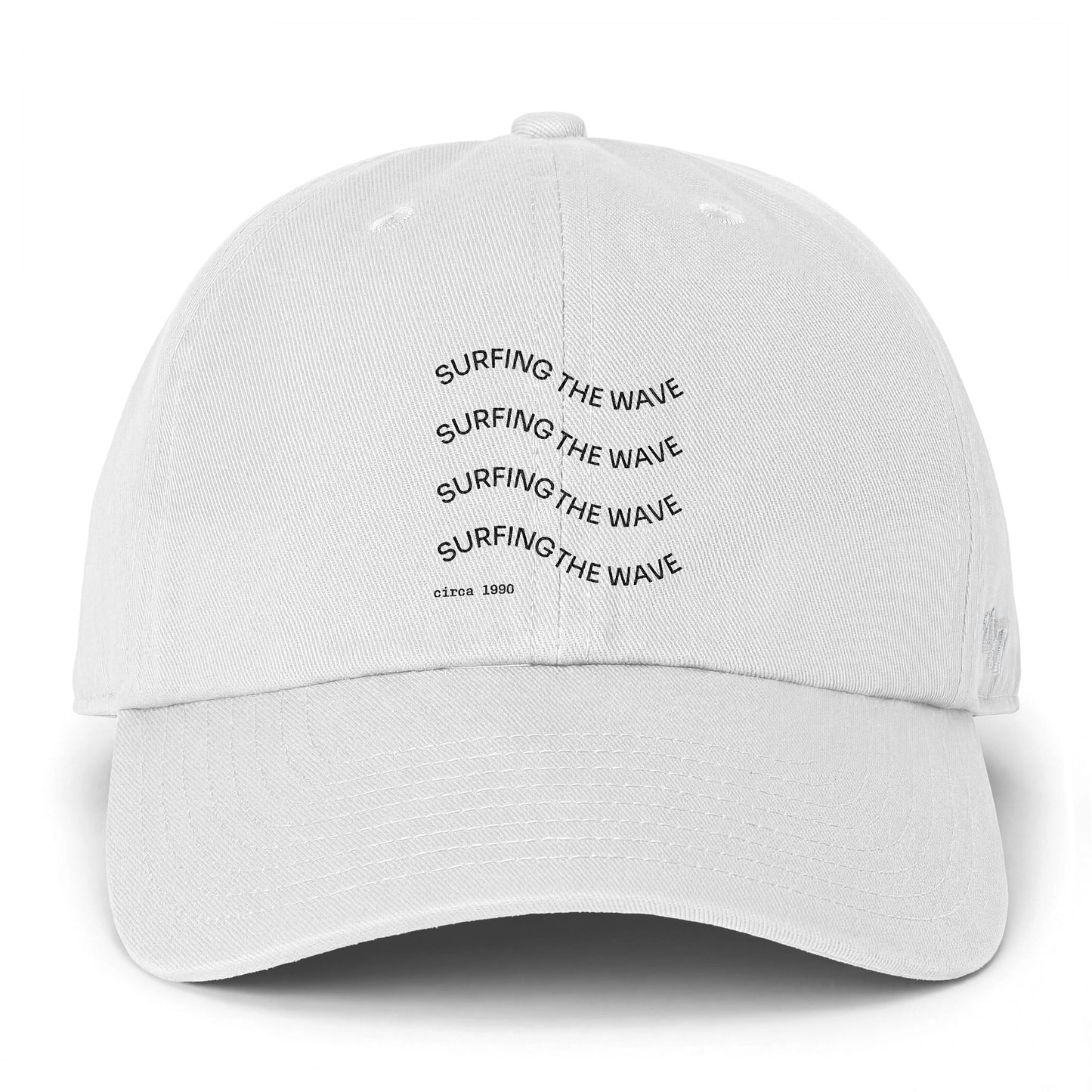 Surfing The Wave Dad Hat — Embroidered Casual Baseball Cap