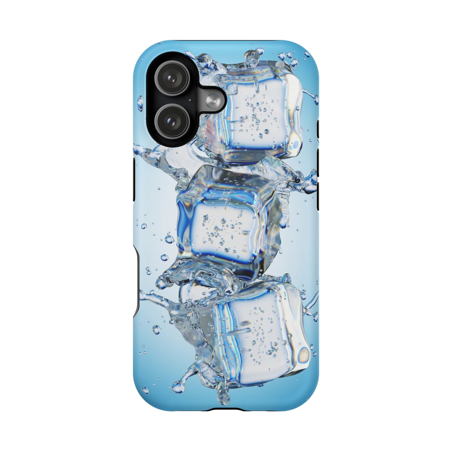 Ice Cubes Splash Magnetic Impact Phone Case — Cool Water Design