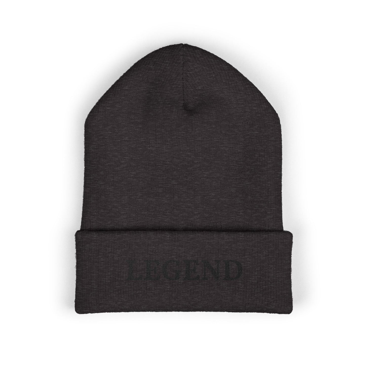 LEGEND embroidered cuffed beanie | Embroidery knit hat