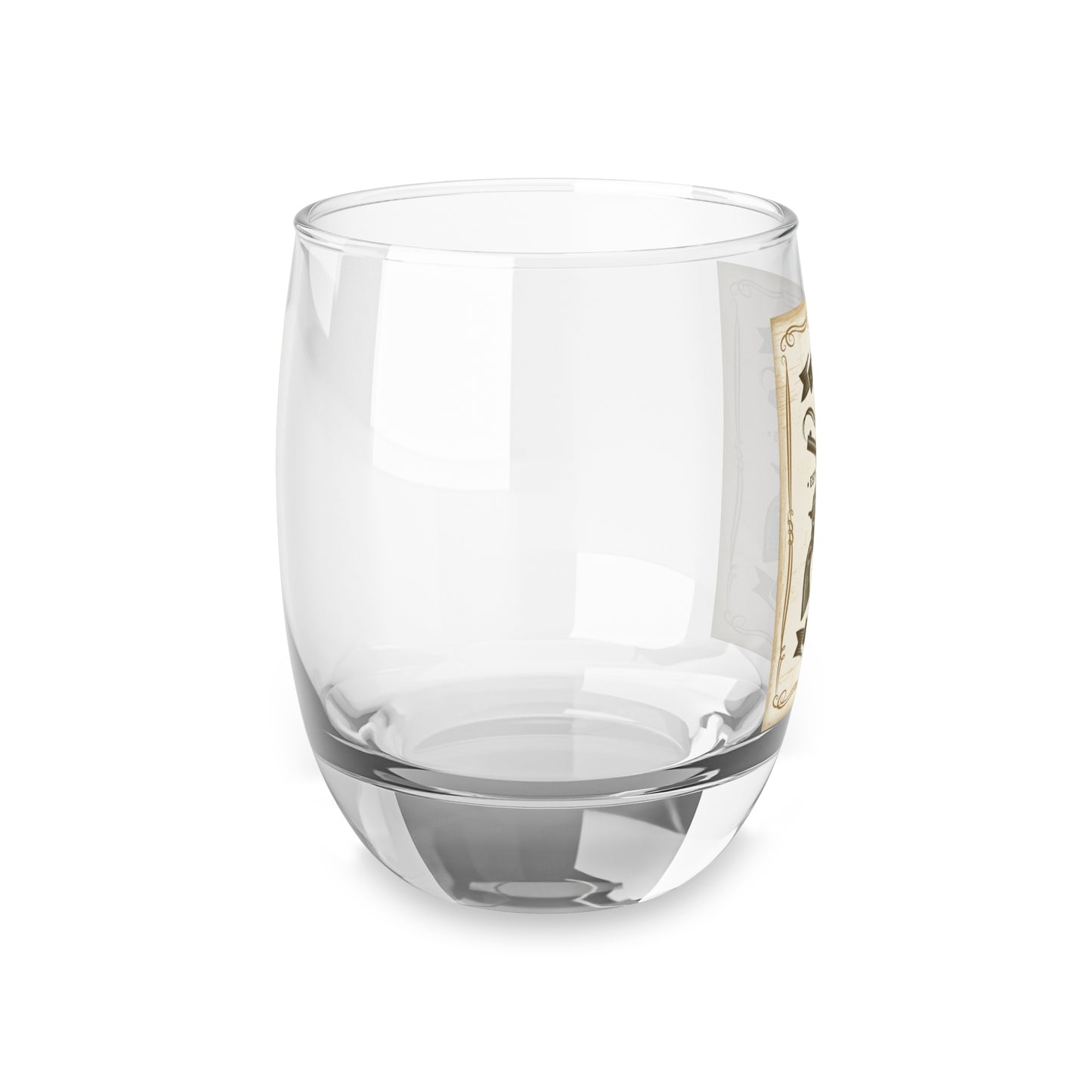 Whiskey Glass — Vintage Saloon Two Guns Retro Bottle & Pistols Design