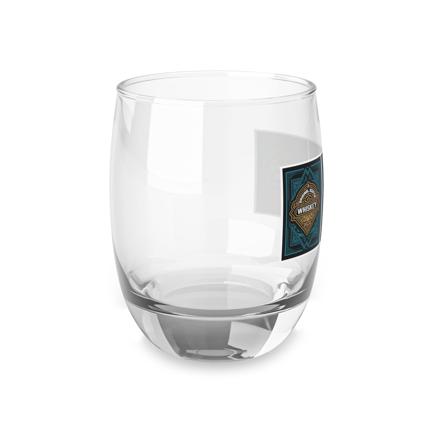 Vintage Whiskey Label Stemless Glass — Old Bourbon & Aged Barrel Design