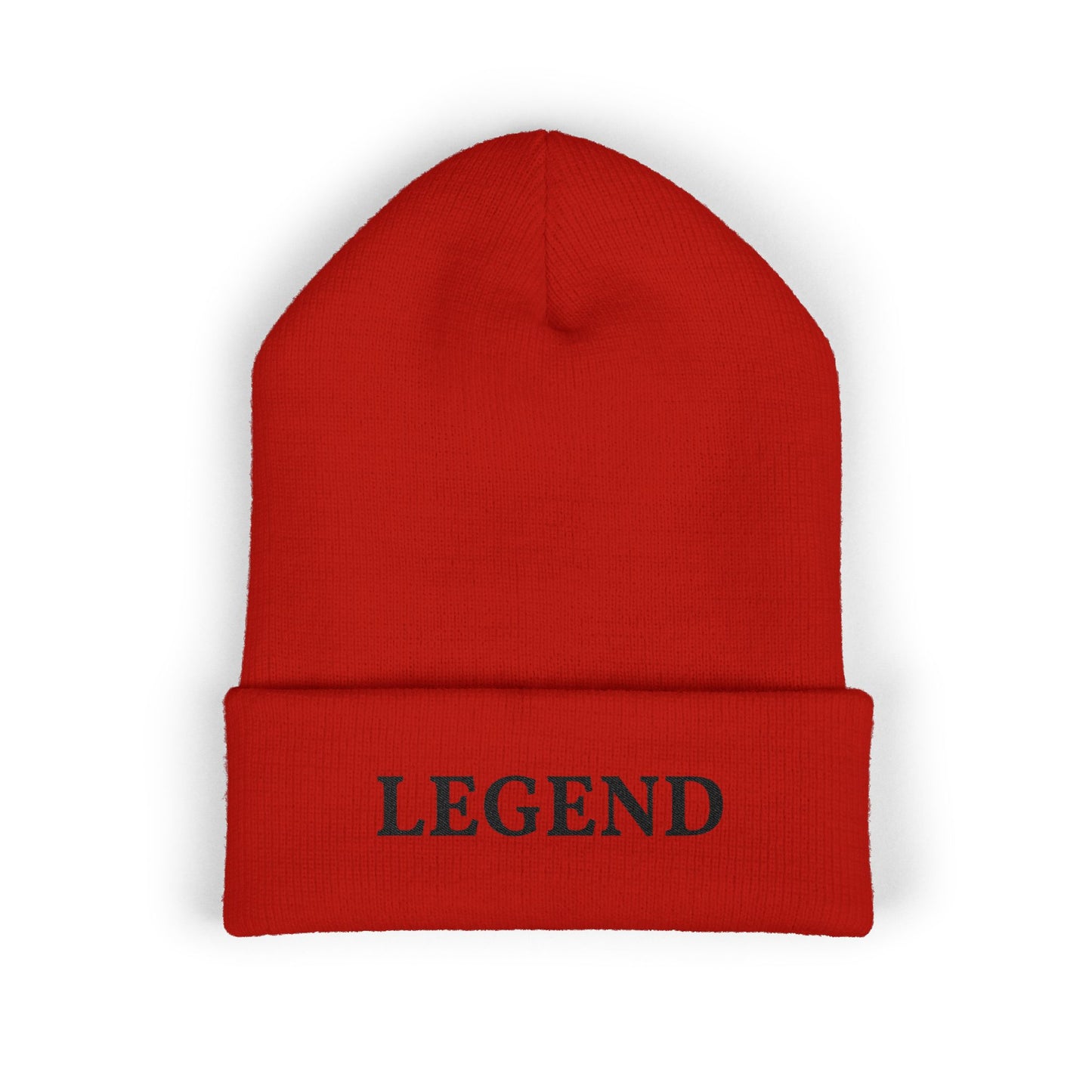 LEGEND embroidered cuffed beanie | Embroidery knit hat