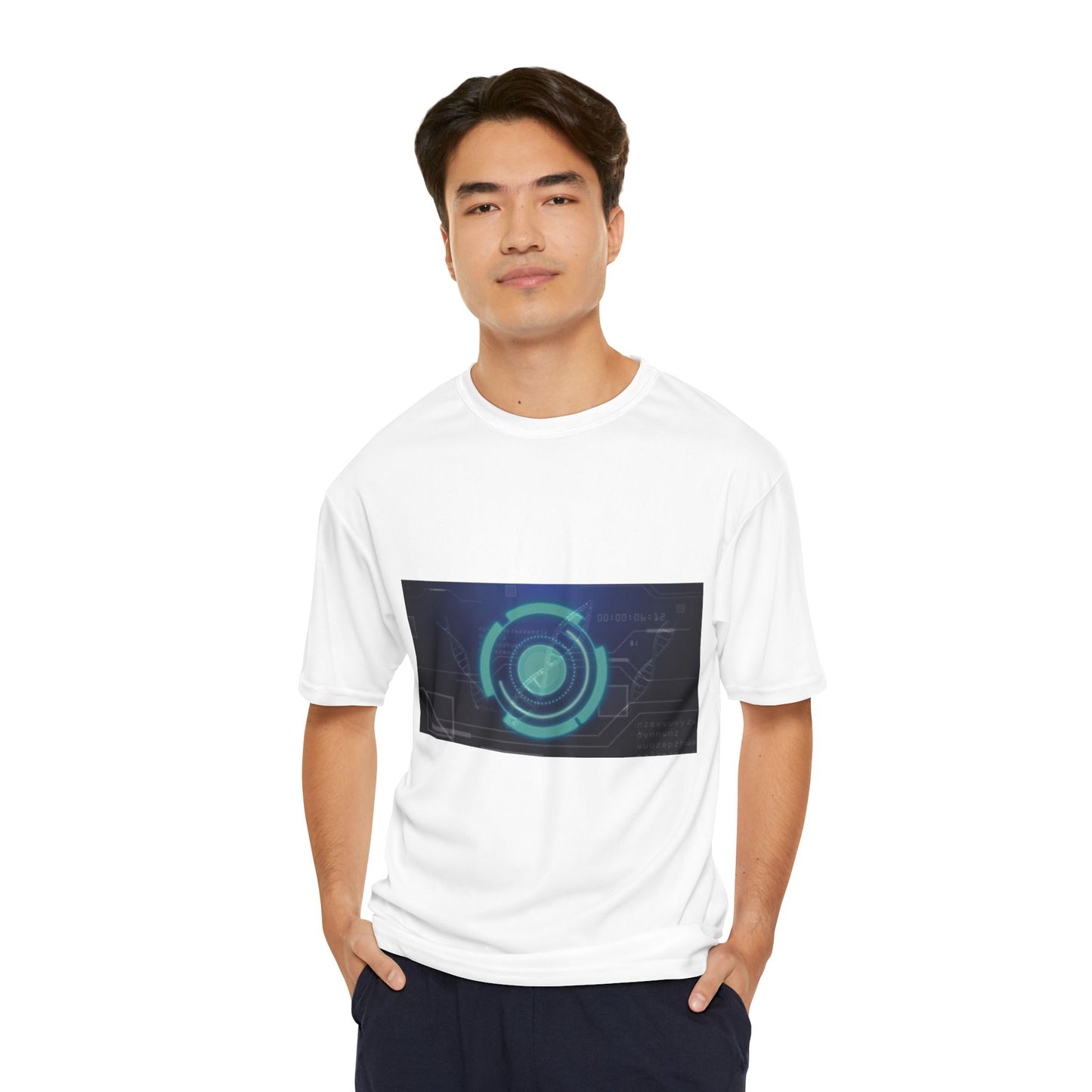 Futuristic Tech HUD Performance T-Shirt