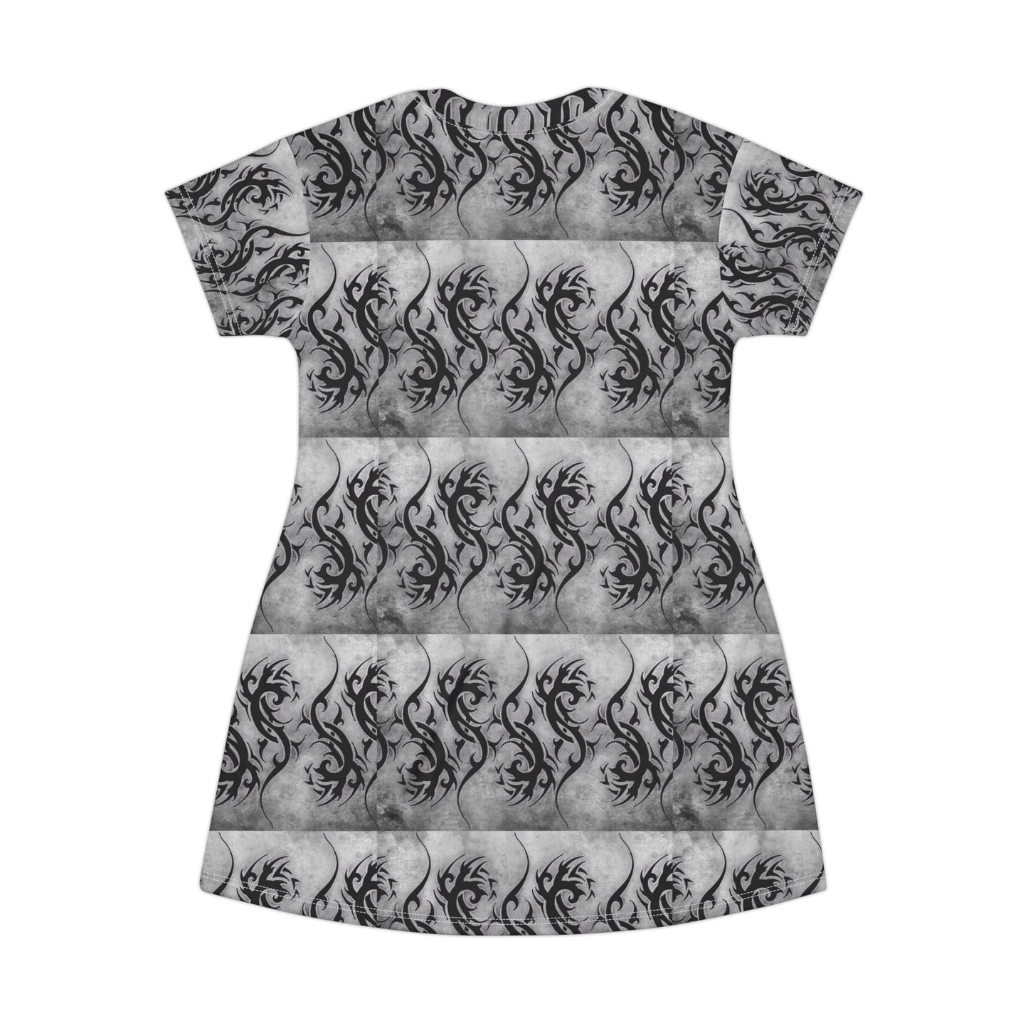 Washington Postcard T-Shirt Dress – 'Greetings from Washington' All-Over Print