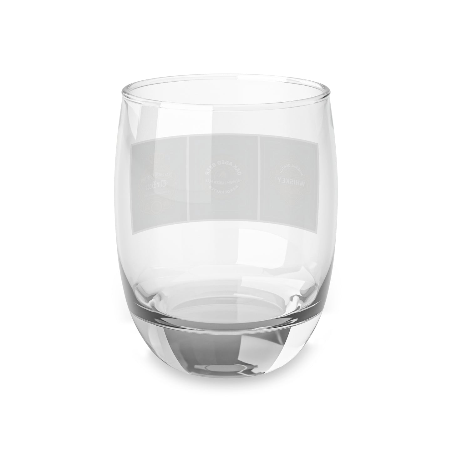 Vintage Whiskey Label Stemless Glass — Old Bourbon & Aged Barrel Design