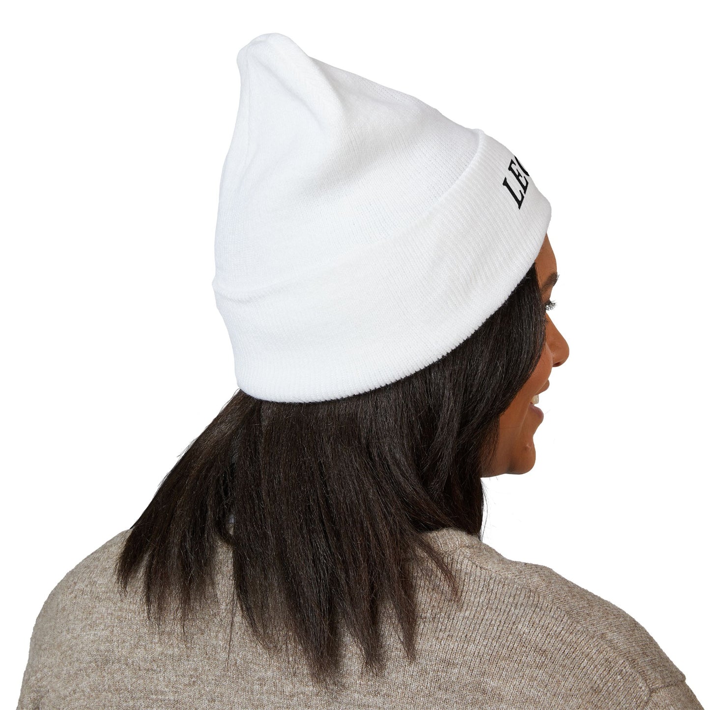 LEGEND embroidered cuffed beanie | Embroidery knit hat