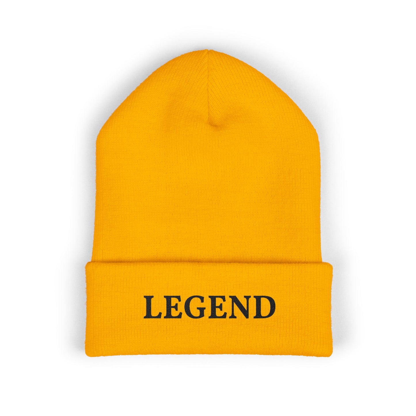 LEGEND embroidered cuffed beanie | Embroidery knit hat