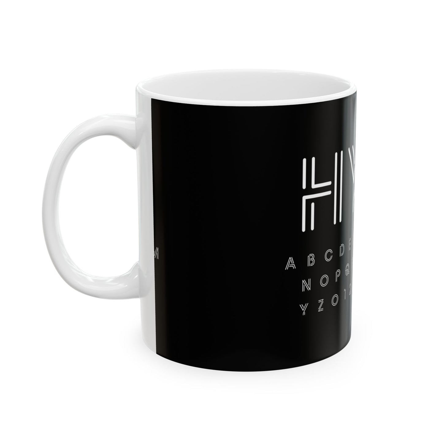 HYPE neon alphabet mug | Ceramic Mug