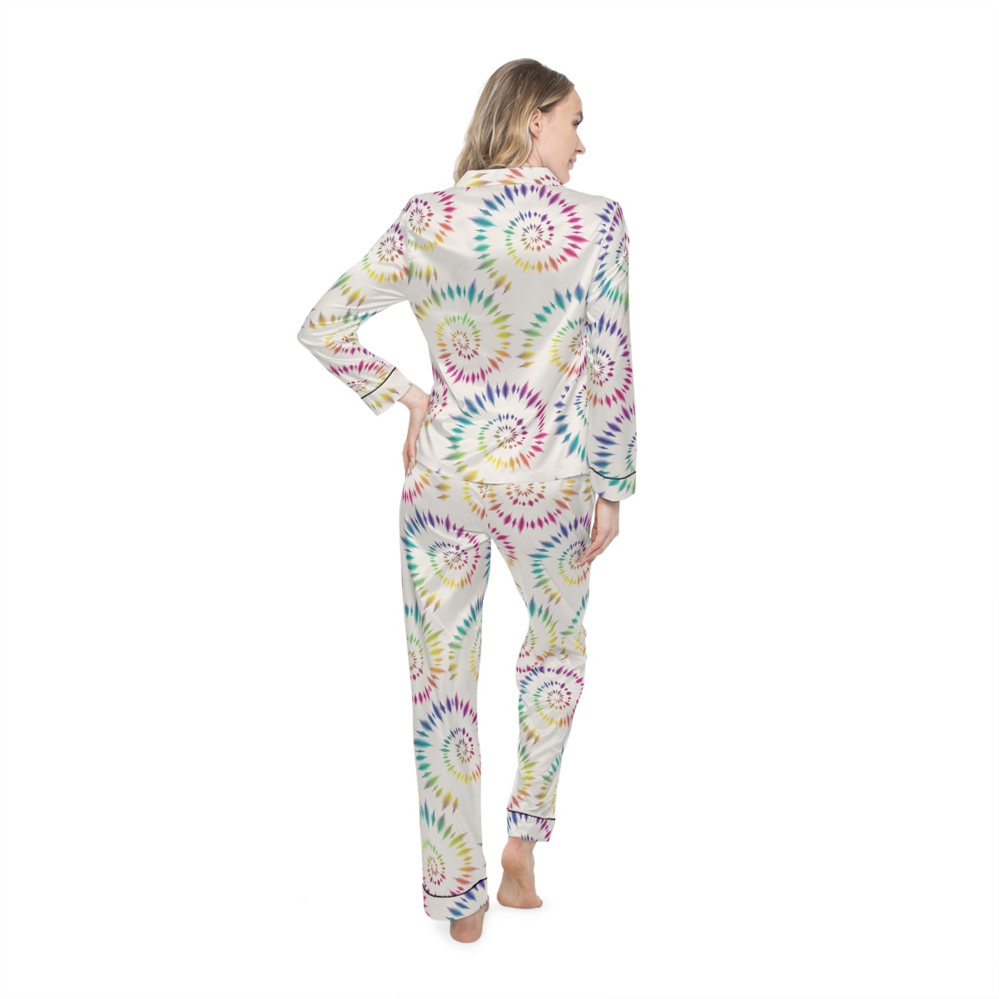 Satin Animal Print Pajama Set — Women's Luxe Leopard & Zebra Sleepwear