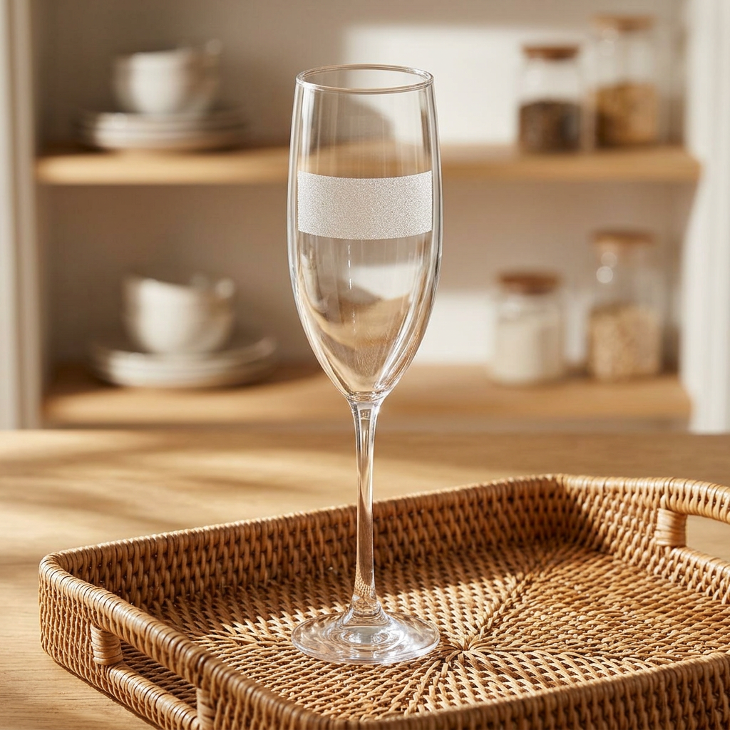 Engravable 8 oz Champagne Flute — Personalized Celebration Glass