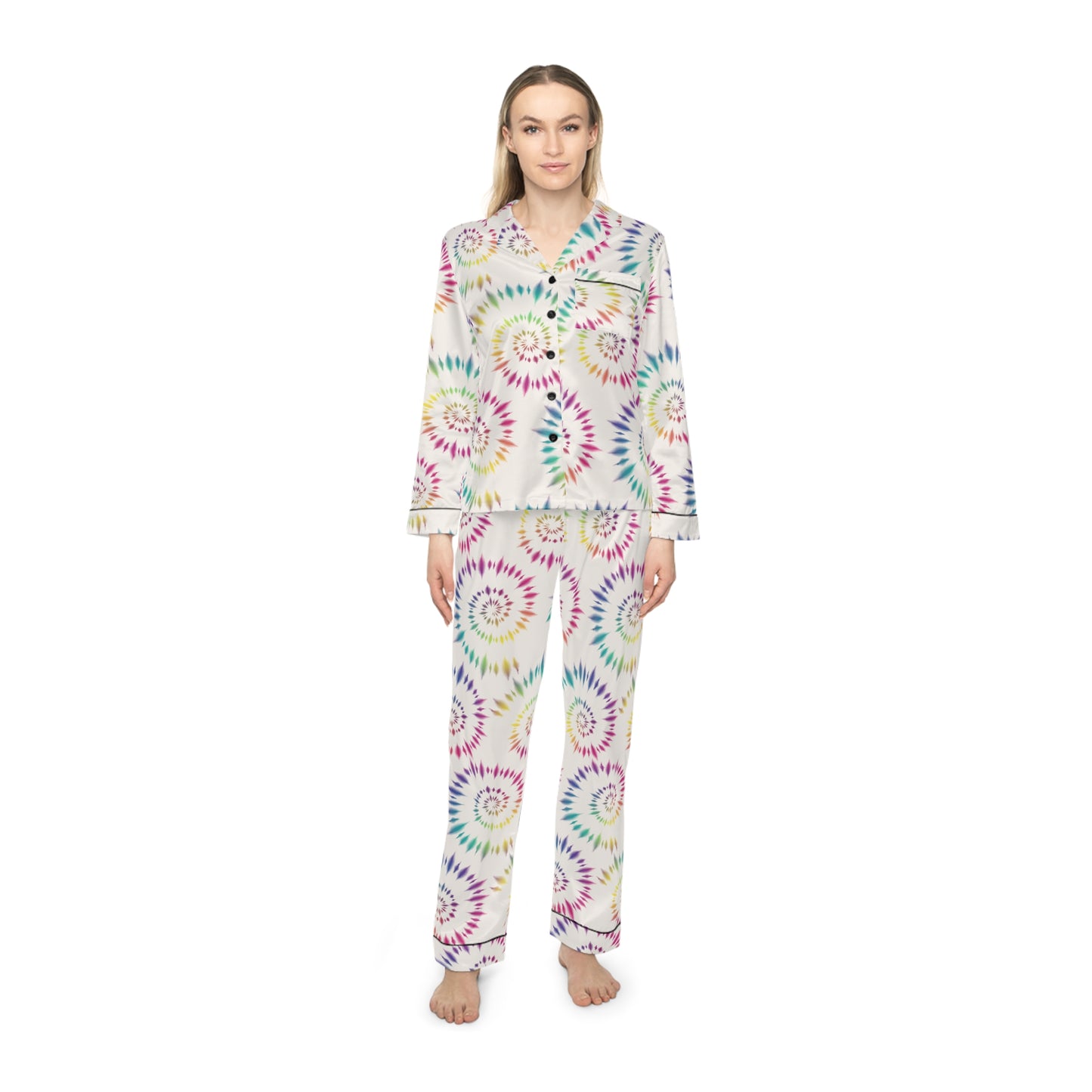 Satin Animal Print Pajama Set — Women's Luxe Leopard & Zebra Sleepwear