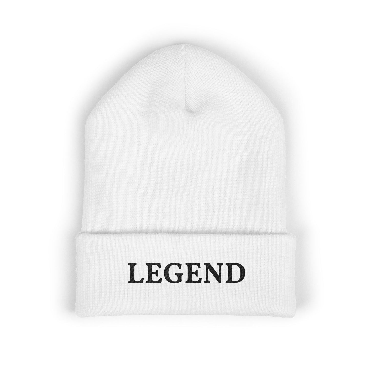 LEGEND embroidered cuffed beanie | Embroidery knit hat