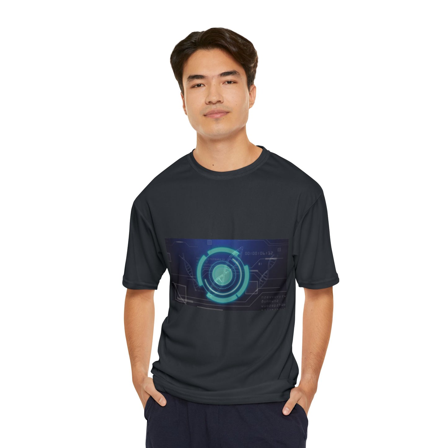 Futuristic Tech HUD Performance T-Shirt
