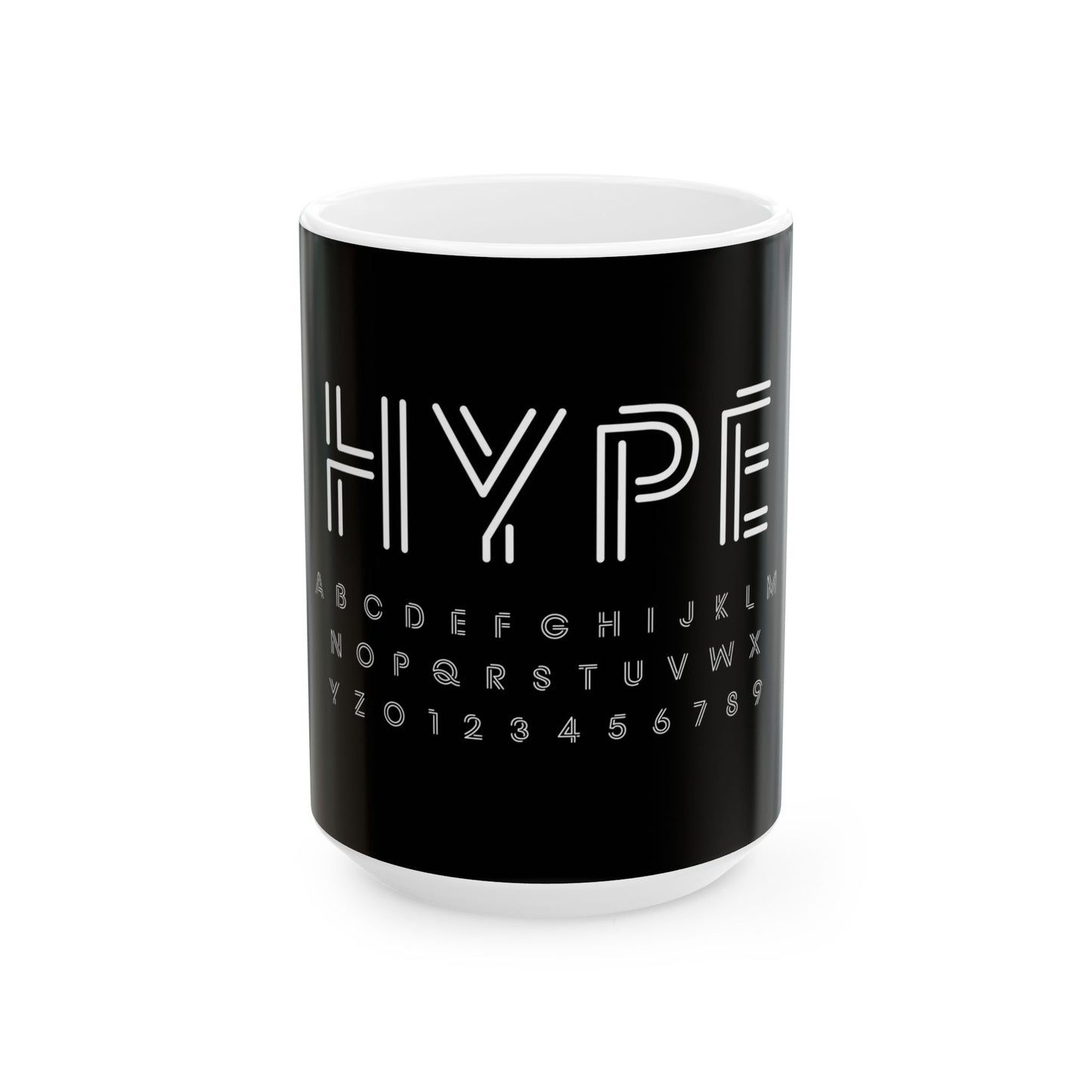 HYPE neon alphabet mug | Ceramic Mug