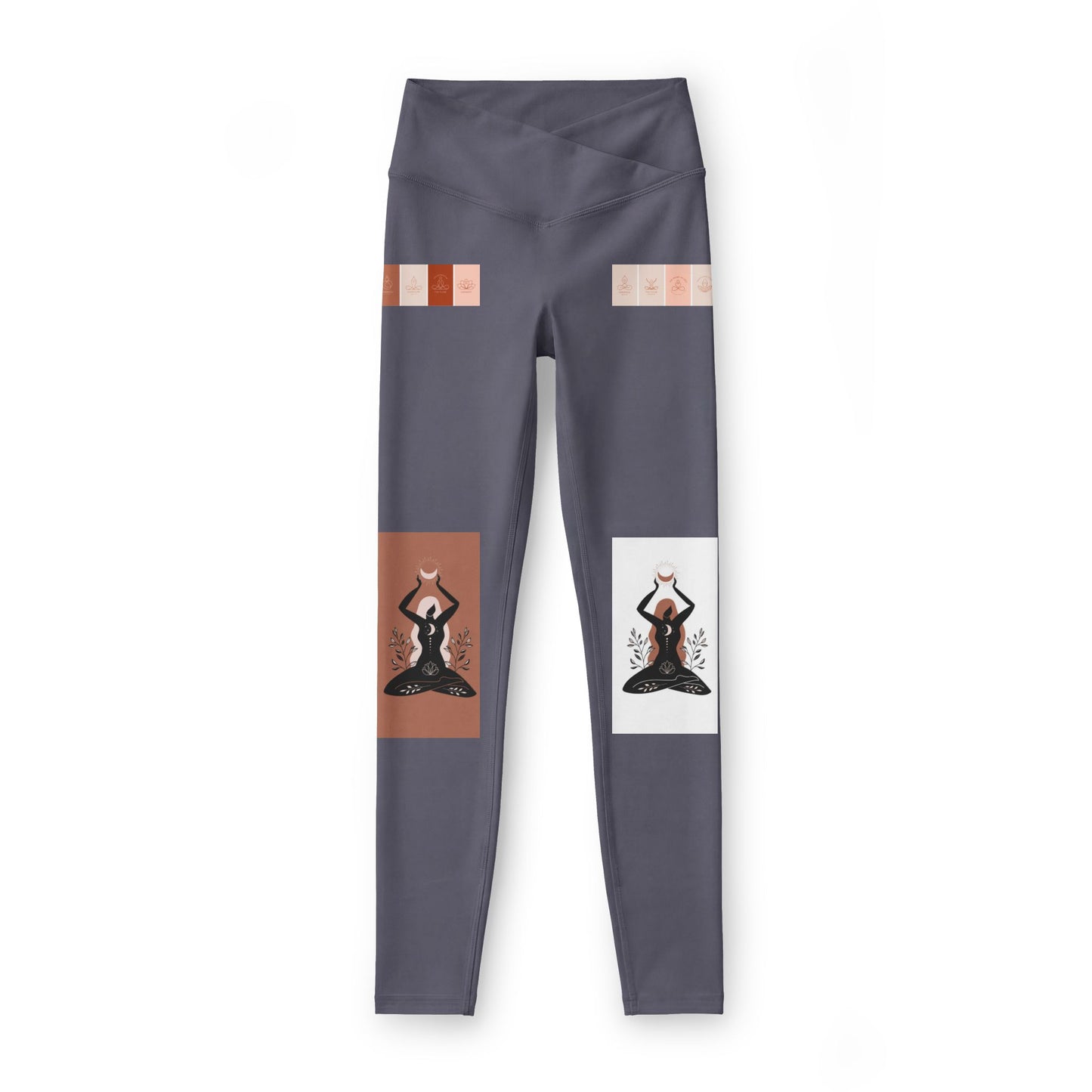 Yoga Silhouette Leggings | Women's Leggings, Meditation Pose Design