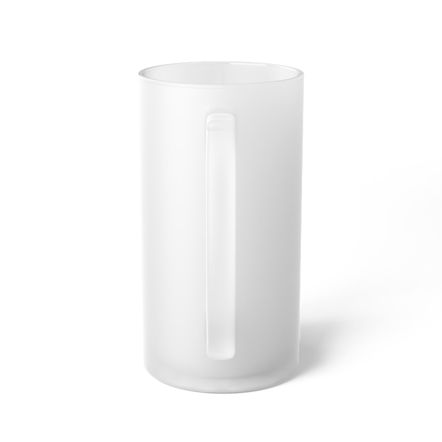 Frosted Glass Beer Mug — "Old Tavern" Vintage Pub Logo