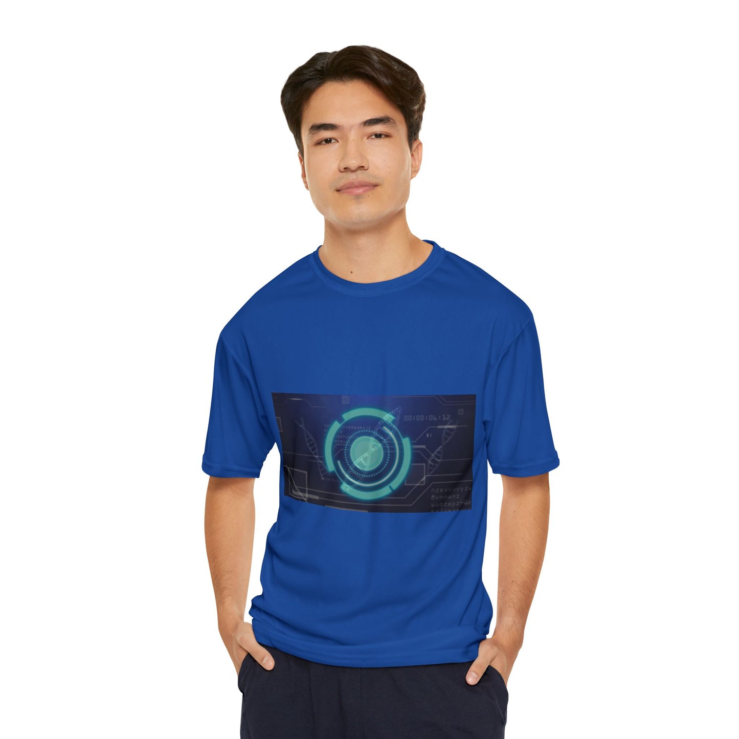 Futuristic Tech HUD Performance T-Shirt
