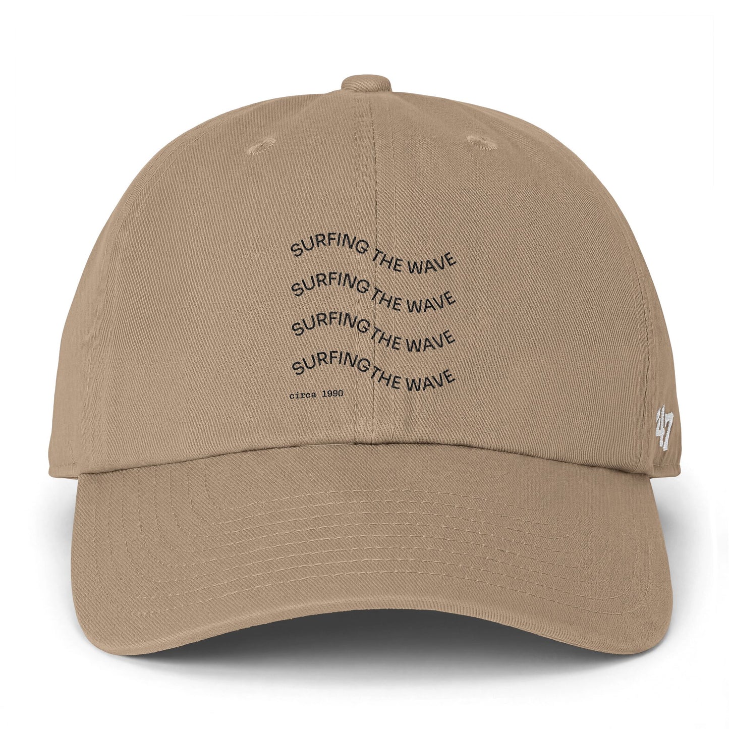 Surfing The Wave Dad Hat — Embroidered Casual Baseball Cap