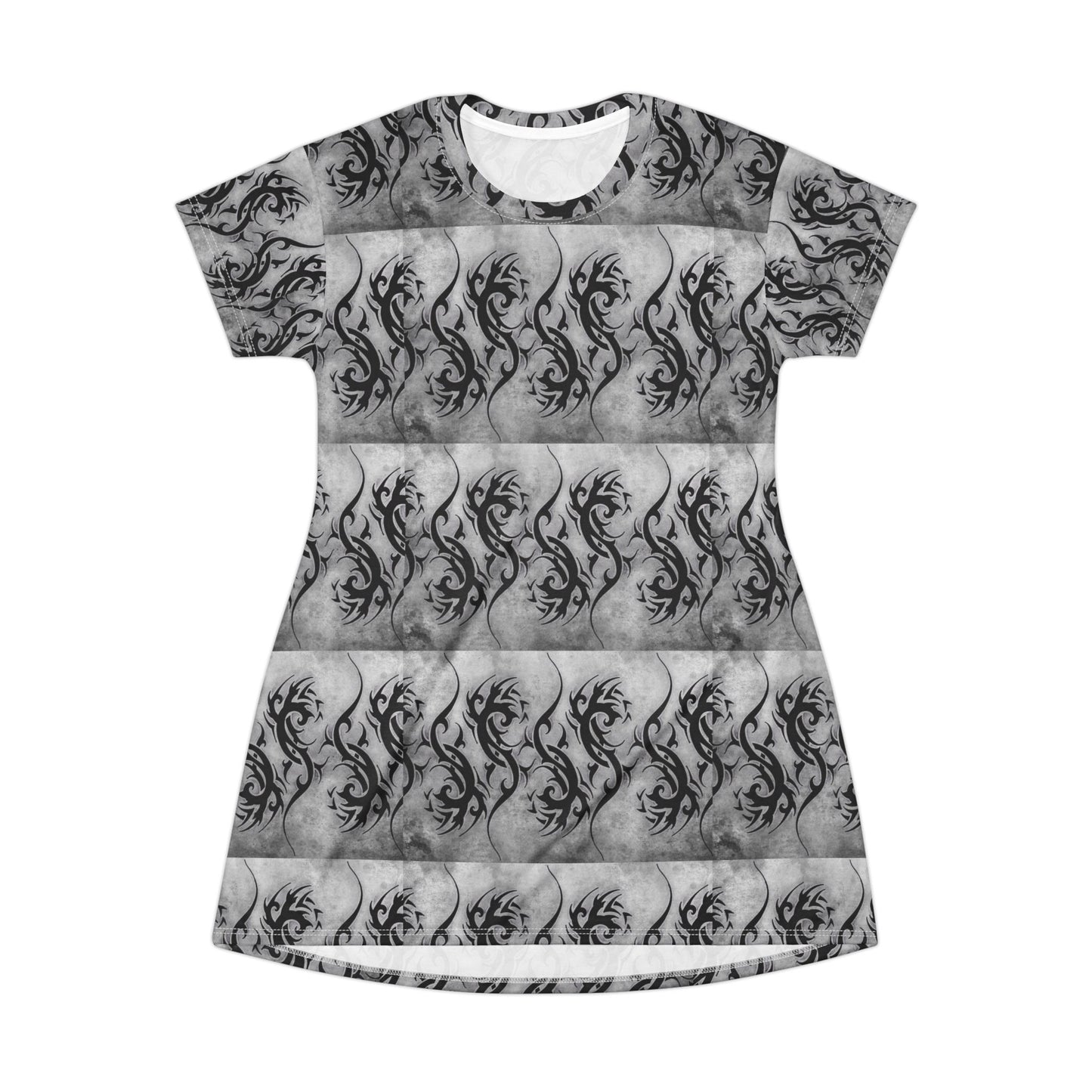 Washington Postcard T-Shirt Dress – 'Greetings from Washington' All-Over Print