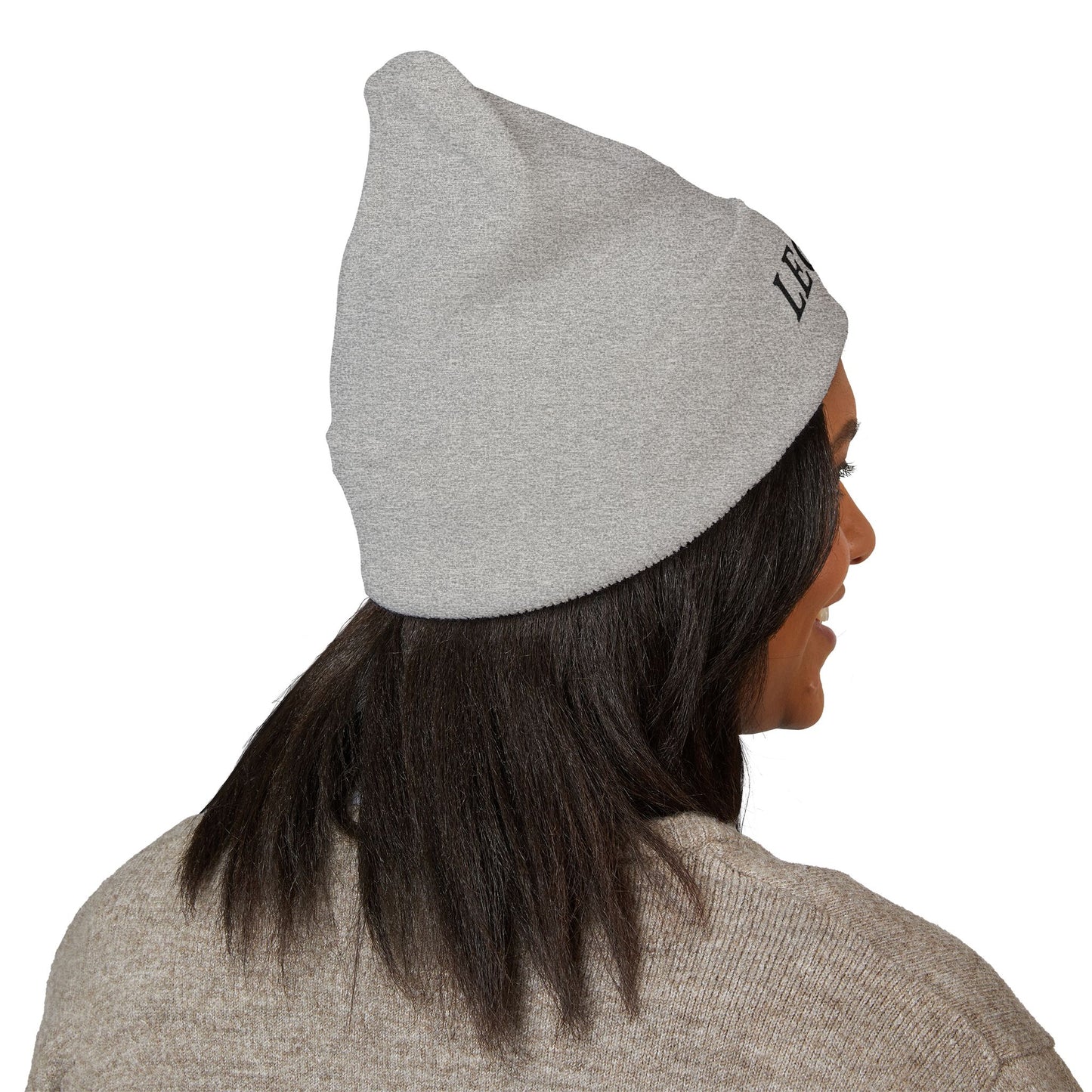 LEGEND embroidered cuffed beanie | Embroidery knit hat