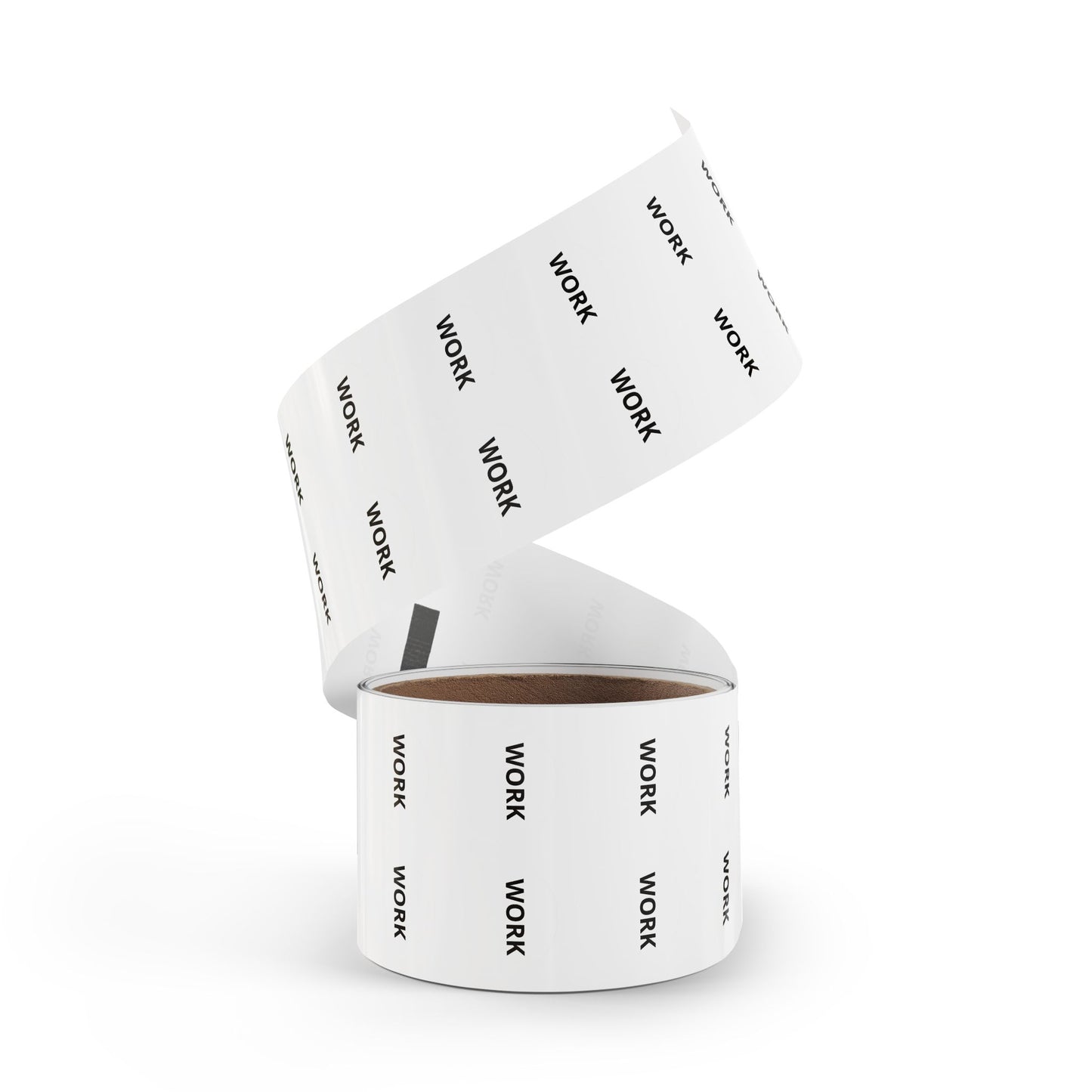 WORK round sticker | label rolls, office organization, white circle stickers
