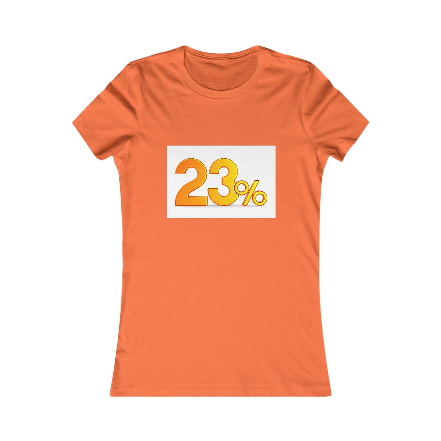 23% Retro Graphic Tee — Women's Funny Minimalist Percentage Shirt