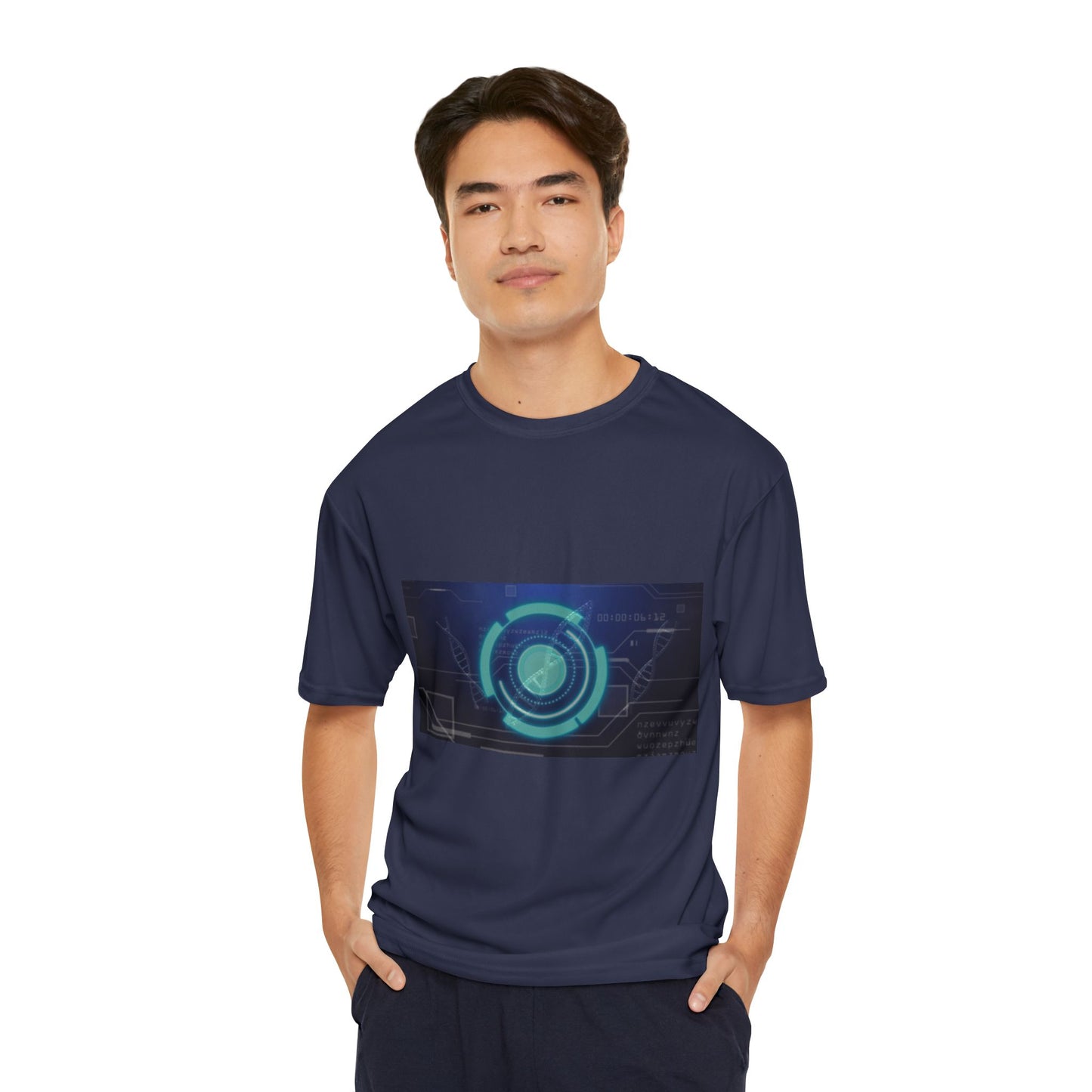 Futuristic Tech HUD Performance T-Shirt