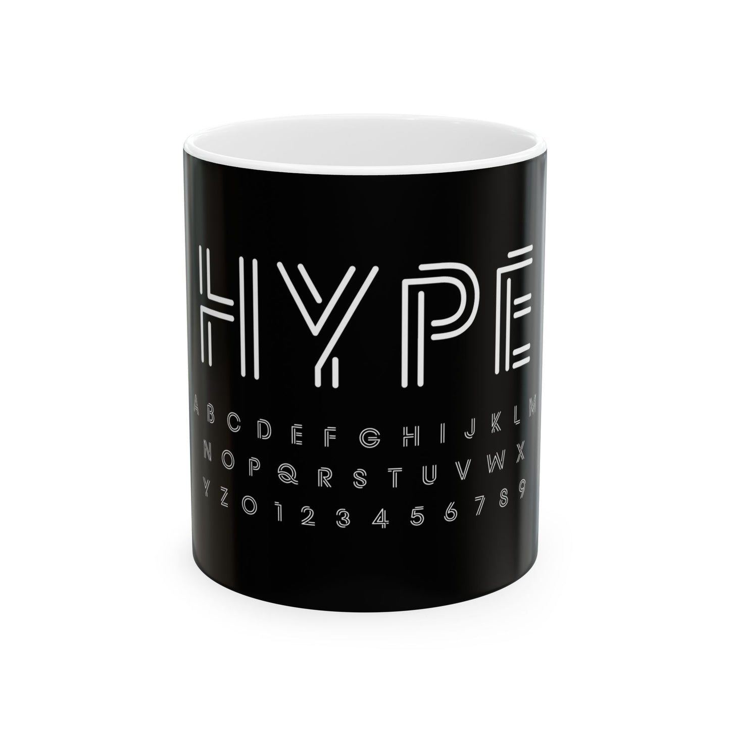 HYPE neon alphabet mug | Ceramic Mug