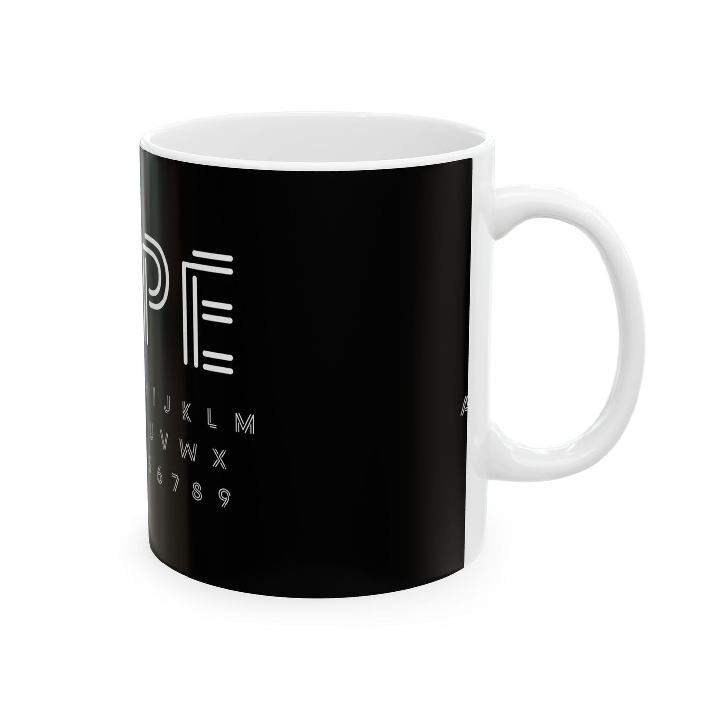 HYPE neon alphabet mug | Ceramic Mug