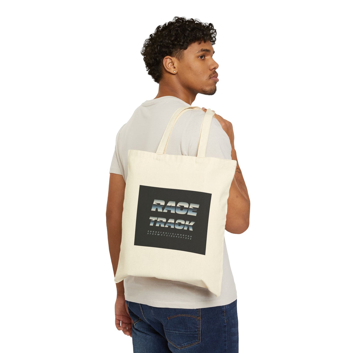 Warped Checker Print Tote | dizzy checker pattern, mod graphic